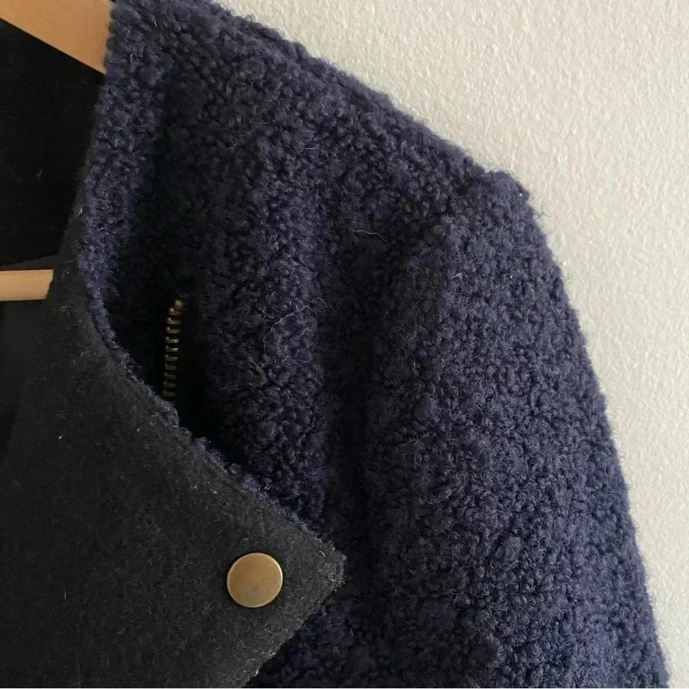 FOREVER 21‎ Zipper Boucle Moto Military structured Jacket coat - Picture 4 of 7